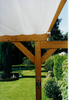 voile d'ombrage d�pli�e pour Pergola