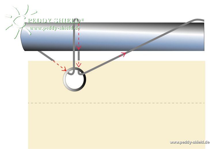 Instructions de montage - Brise vue pour balcons 75 x 500 cm couleur gris clair. Coupe vent pour balcon et terrasse