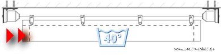 Instructions de montage - Toile solaire gris clair 330 x 200 cm avec 26 crochets de guidage