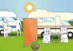 Paravent au camping