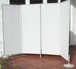 Paravent avec tige de soutien centrale