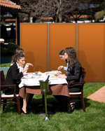 Paravent pour un repas en ext�rieur