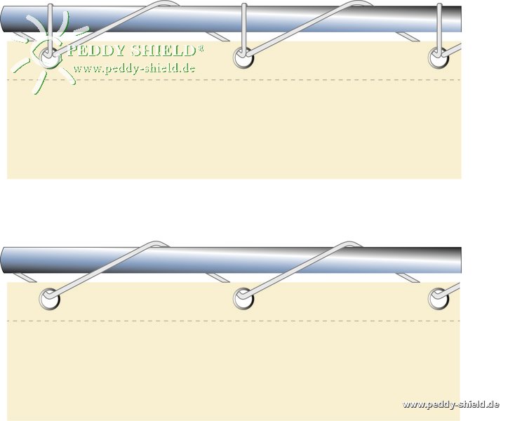 Diff�rents syst�mes de fixation du brise vue