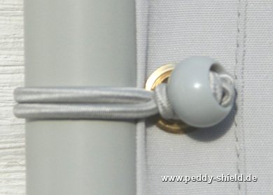 Attache toile de paravent au cadre du paravent