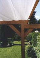 Contenu de la boite - Kit de fixation avec �querres pour Ombrage pergola - Technique voile d'ombrage sur c�bles tendus