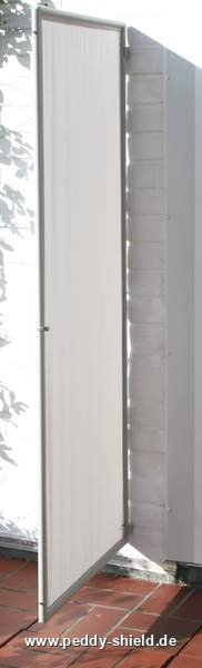 Paravent 1 panneau, id�al comme s�paration de bureau en coloris gris clair